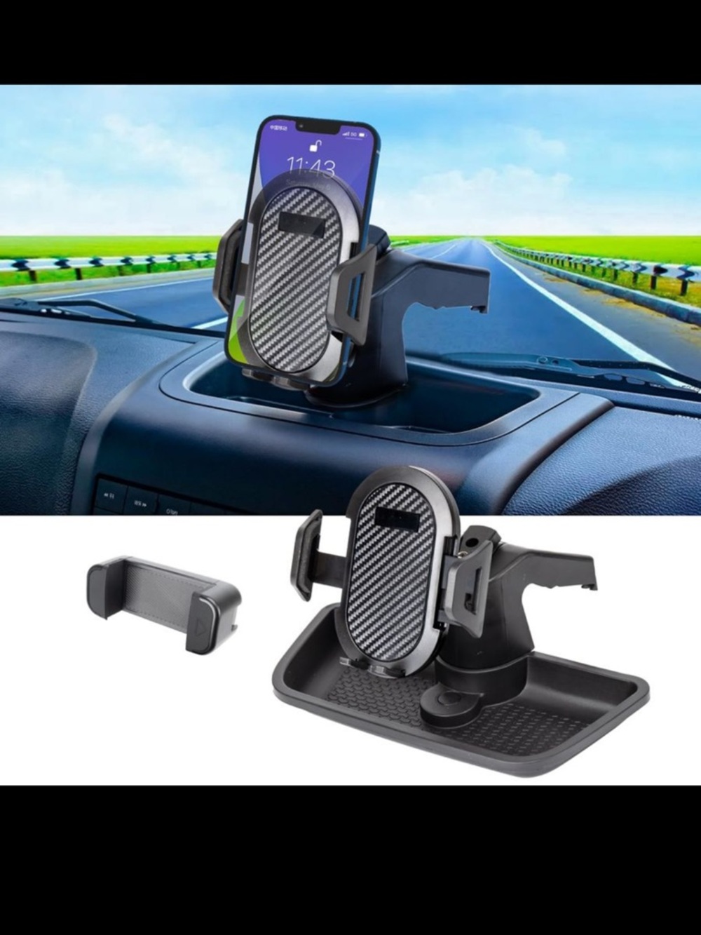 Neepiar JEEP Wrangler Car Dashboard Phone Mount Holder